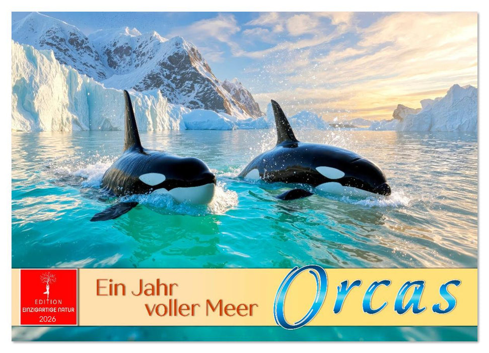 Orcas - ein Jahr voller Meer (CALVENDO Wandkalender 2026)
