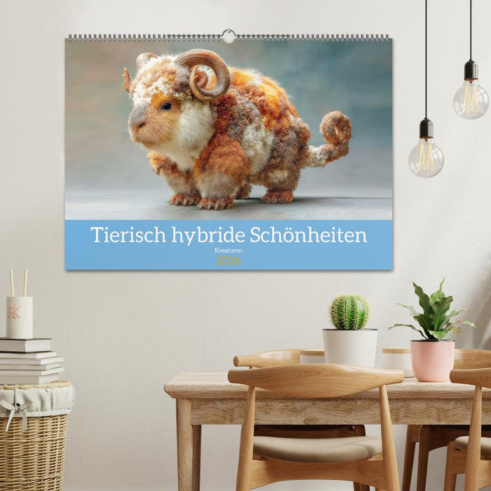Tierisch hybride Schönheiten - Kreaturen (CALVENDO Wandkalender 2026)