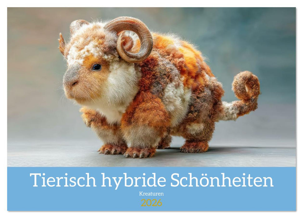 Tierisch hybride Schönheiten - Kreaturen (CALVENDO Wandkalender 2026)