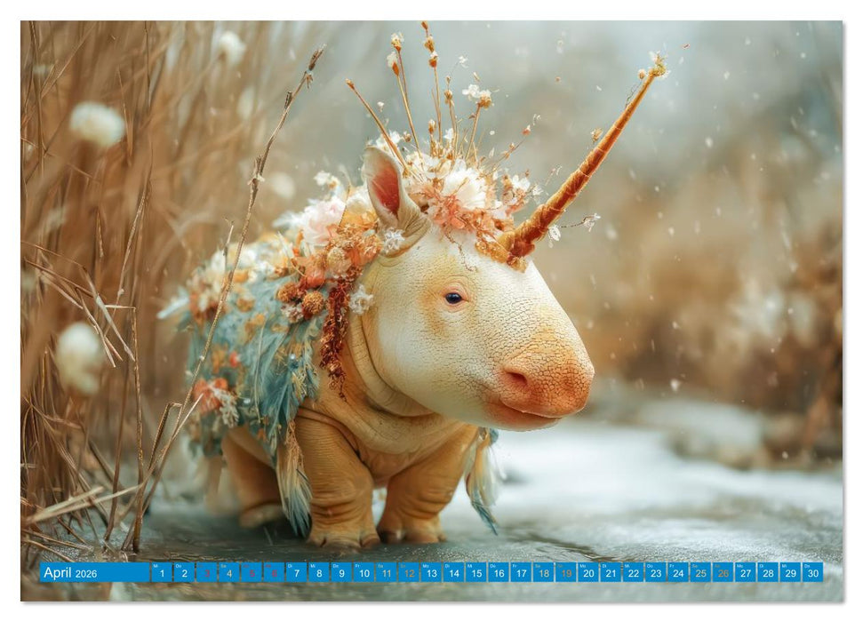 Tierisch hybride Schönheiten - Kreaturen (CALVENDO Wandkalender 2026)