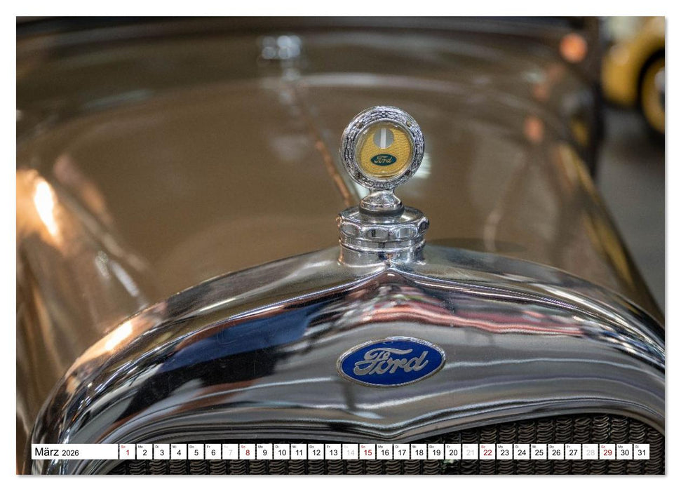 Legendäre Kühlerfiguren – Zeitreise in Chrom und Glanz (CALVENDO Premium Wandkalender 2026)