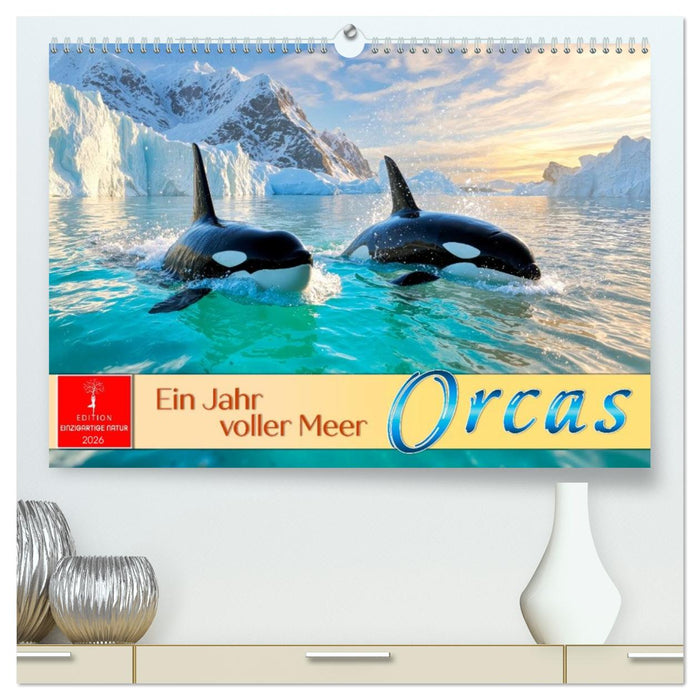 Orcas - ein Jahr voller Meer (CALVENDO Premium Wandkalender 2026)