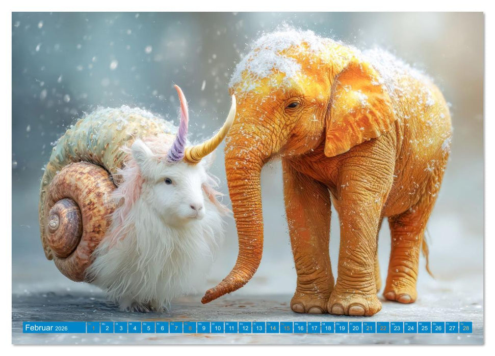 Tierisch hybride Schönheiten - Kreaturen (CALVENDO Premium Wandkalender 2026)