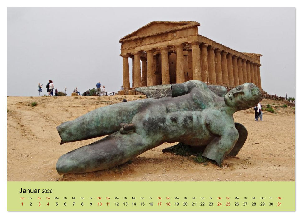 Sizilien und die Liparischen Inseln (CALVENDO Premium Wandkalender 2026)