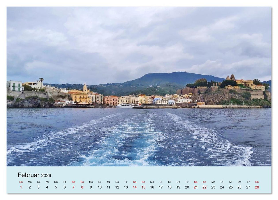 Sizilien und die Liparischen Inseln (CALVENDO Premium Wandkalender 2026)