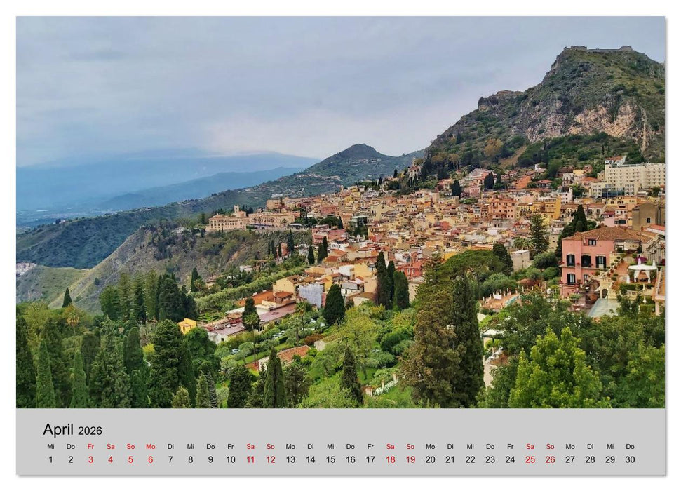 Sizilien und die Liparischen Inseln (CALVENDO Premium Wandkalender 2026)