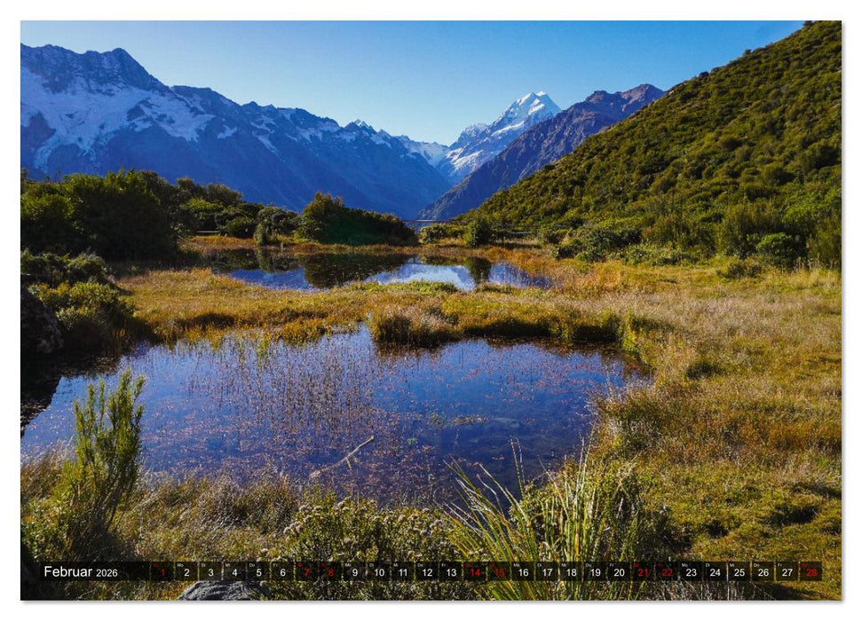 Neuseeland - vom Cape Reinga bis zum Franz-Josef-Gletscher (CALVENDO Wandkalender 2026)