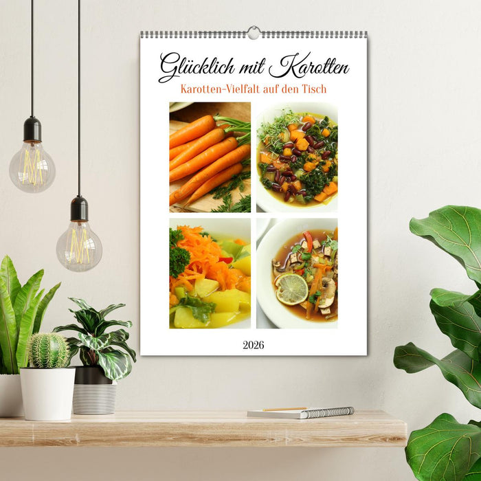 Glücklich mit Karotten (CALVENDO Wandkalender 2026)