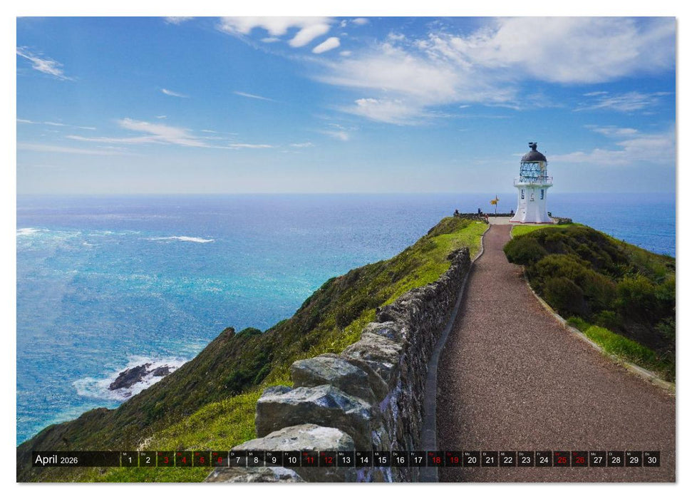 Neuseeland - vom Cape Reinga bis zum Franz-Josef-Gletscher (CALVENDO Premium Wandkalender 2026)