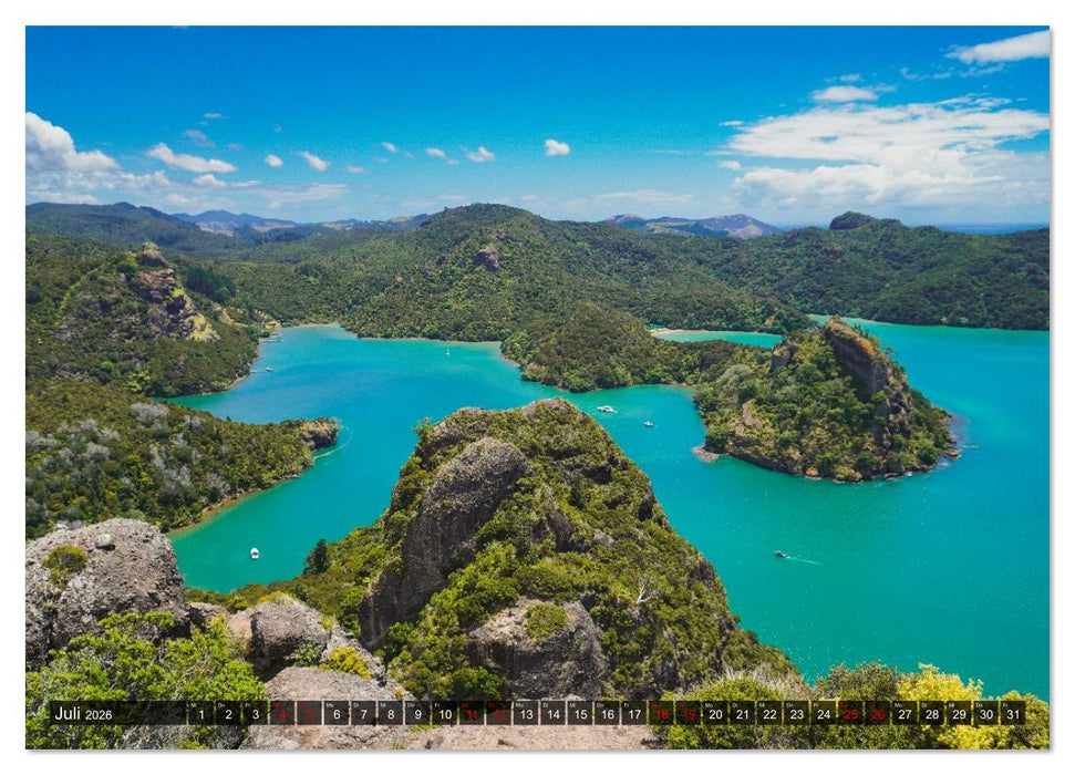 Neuseeland - vom Cape Reinga bis zum Franz-Josef-Gletscher (CALVENDO Premium Wandkalender 2026)