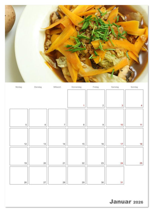 Glücklich mit Karotten (CALVENDO Premium Wandkalender 2026)