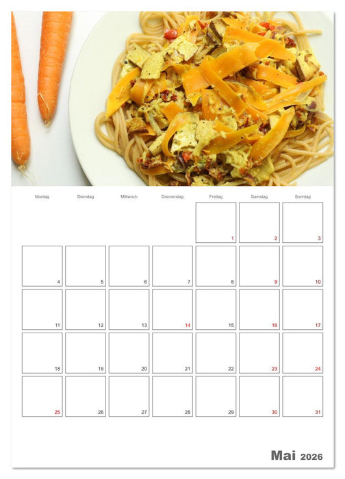 Glücklich mit Karotten (CALVENDO Premium Wandkalender 2026)
