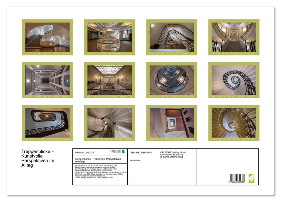 Treppenblicke – Kunstvolle Perspektiven im Alltag (CALVENDO Wandkalender 2026)