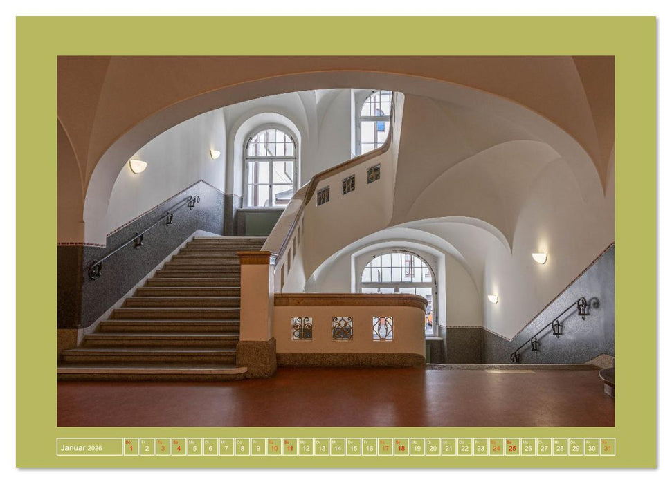 Treppenblicke – Kunstvolle Perspektiven im Alltag (CALVENDO Premium Wandkalender 2026)