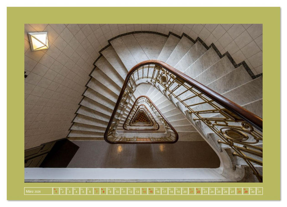 Treppenblicke – Kunstvolle Perspektiven im Alltag (CALVENDO Premium Wandkalender 2026)