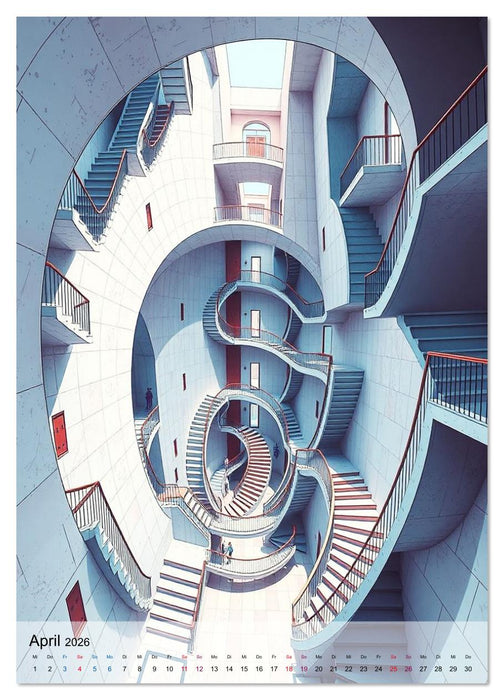 Architekturen des Unmöglichen - Zwischen Realität und Illusion (CALVENDO Wandkalender 2026)