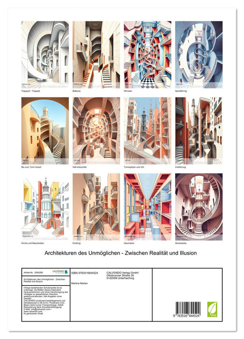 Architekturen des Unmöglichen - Zwischen Realität und Illusion (CALVENDO Premium Wandkalender 2026)