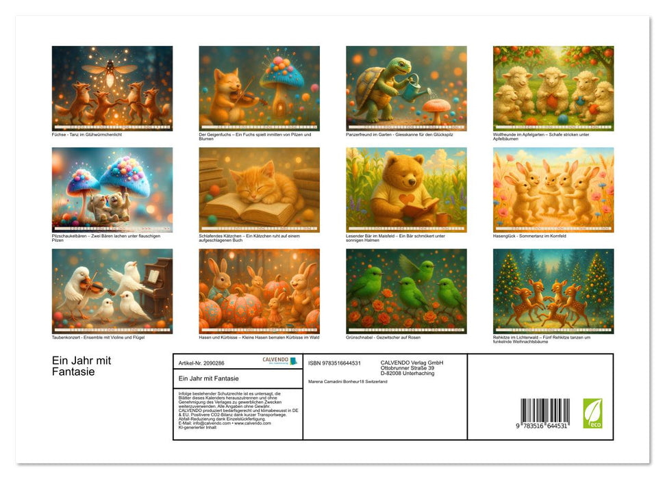 Ein Jahr mit Fantasie (CALVENDO Premium Wandkalender 2026)