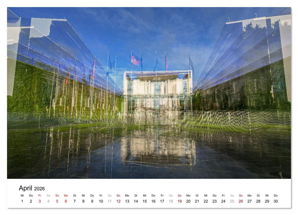 Berlin – Ikonen in Mehrfachbelichtung (CALVENDO Wandkalender 2026)