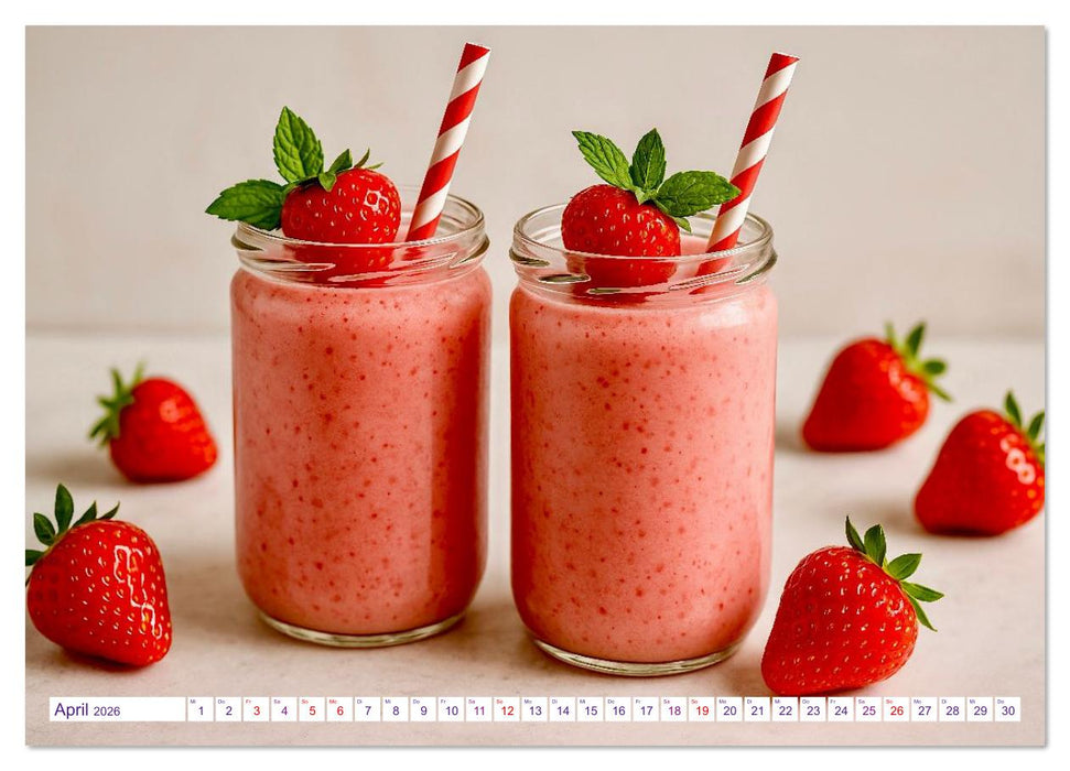 Erdbeeren genießen (CALVENDO Wandkalender 2026)