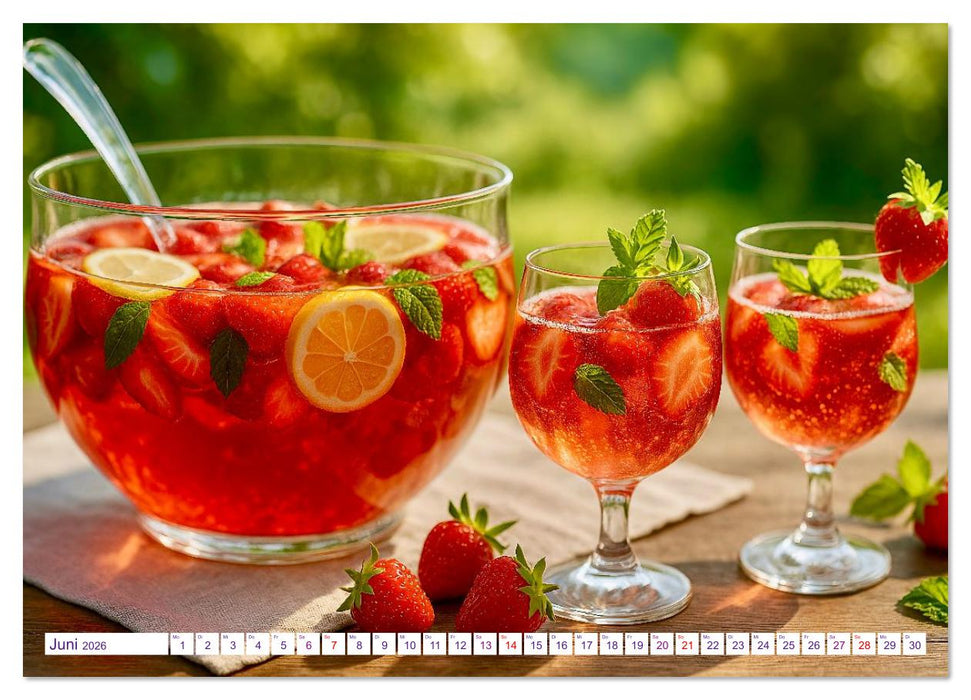 Erdbeeren genießen (CALVENDO Premium Wandkalender 2026)