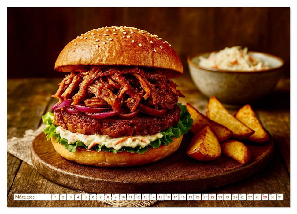 Leckere Burger (CALVENDO Wandkalender 2026)