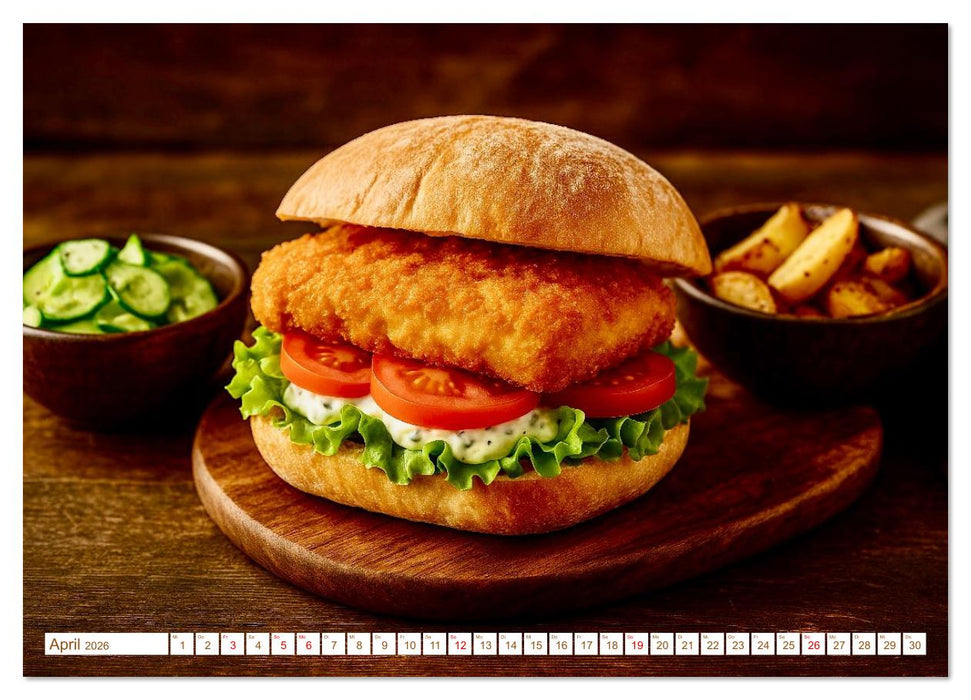 Leckere Burger (CALVENDO Wandkalender 2026)