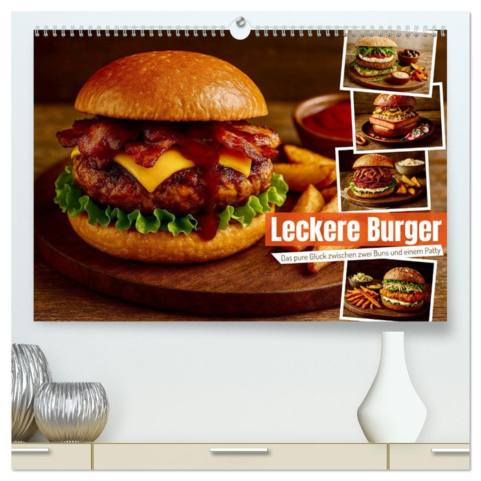 Leckere Burger (CALVENDO Premium Wandkalender 2026)