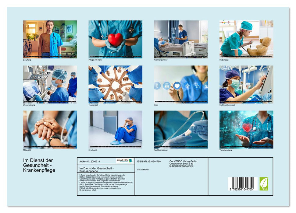 Im Dienst der Gesundheit - Krankenpflege (CALVENDO Premium Wandkalender 2026)
