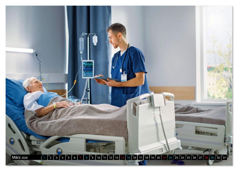 Im Dienst der Gesundheit - Krankenpflege (CALVENDO Premium Wandkalender 2026)