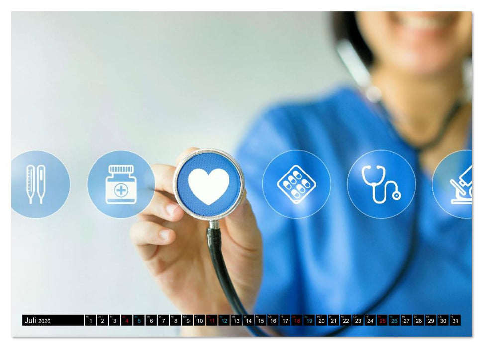 Im Dienst der Gesundheit - Krankenpflege (CALVENDO Premium Wandkalender 2026)