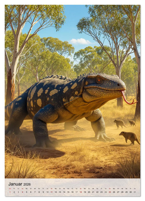 Vergessene Titanen - Die Riesen vor unserer Zeit (CALVENDO Premium Wandkalender 2026)