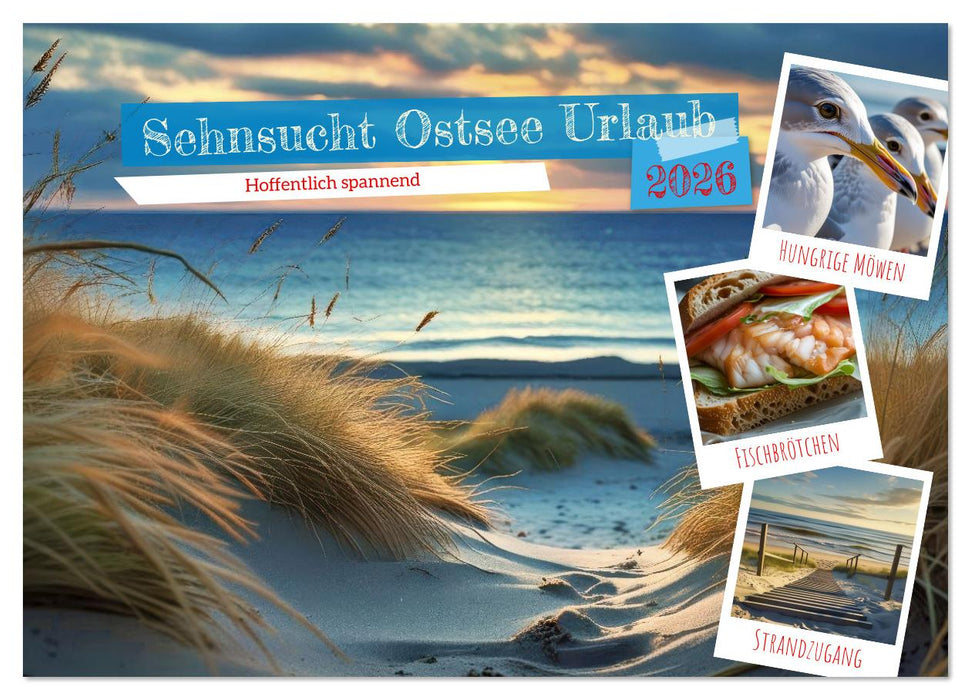 Sehnsucht Ostsee Urlaub (CALVENDO Wandkalender 2026)