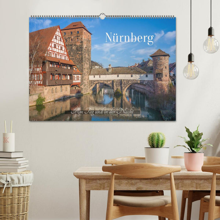 Nürnberg - Am Tag und in der Nacht (CALVENDO Wandkalender 2026)