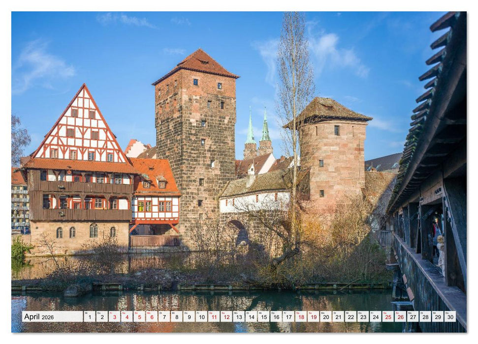 Nürnberg - Am Tag und in der Nacht (CALVENDO Wandkalender 2026)
