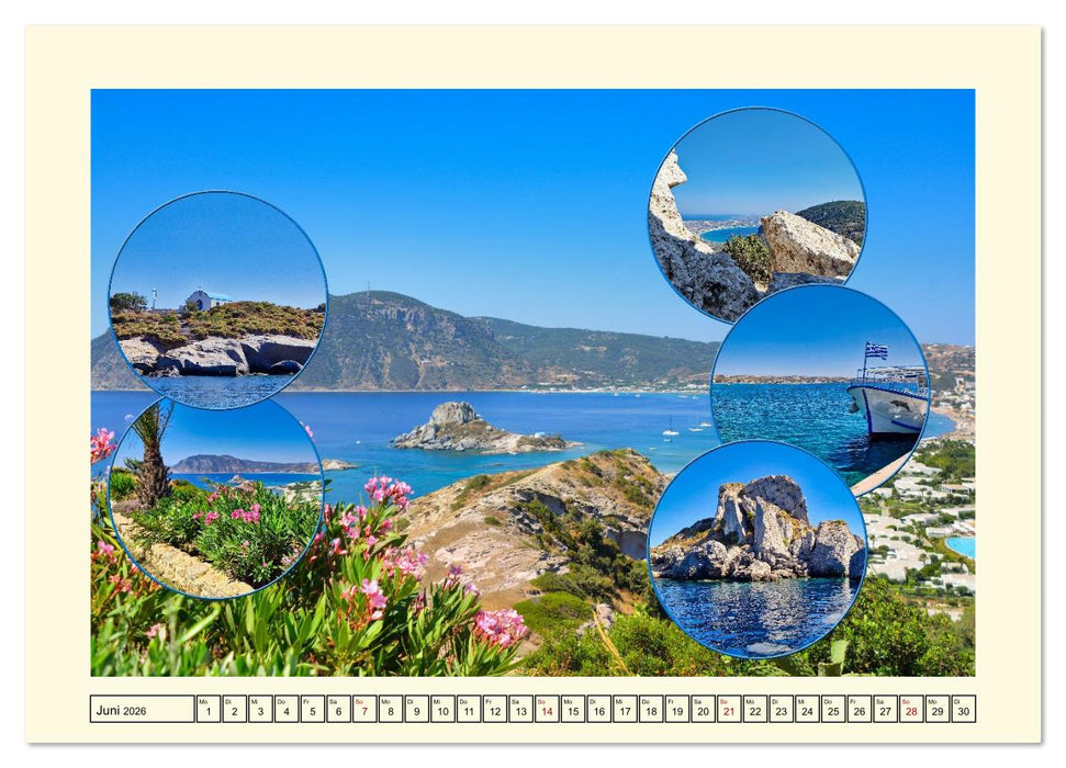 Natur und Kultur der Insel Kos (CALVENDO Wandkalender 2026)