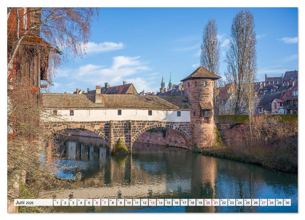Nürnberg - Am Tag und in der Nacht (CALVENDO Premium Wandkalender 2026)