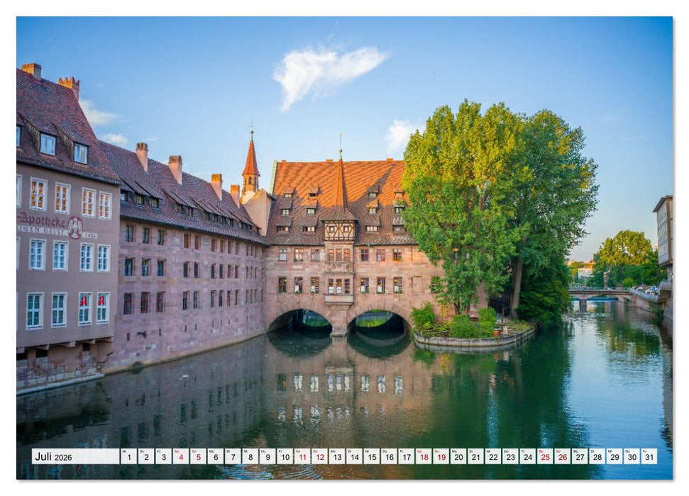 Nürnberg - Am Tag und in der Nacht (CALVENDO Premium Wandkalender 2026)