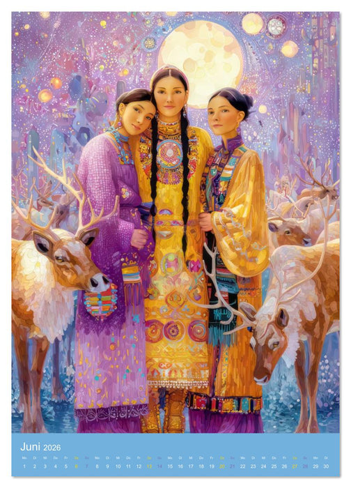 Norwegische indigene Folklorekleidung - Mensch und Tier (CALVENDO Premium Wandkalender 2026)