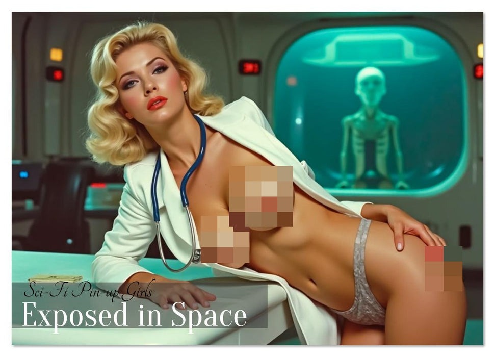Sci-Fi Pin-up Girls - Exposed in Space (CALVENDO Wandkalender 2026)