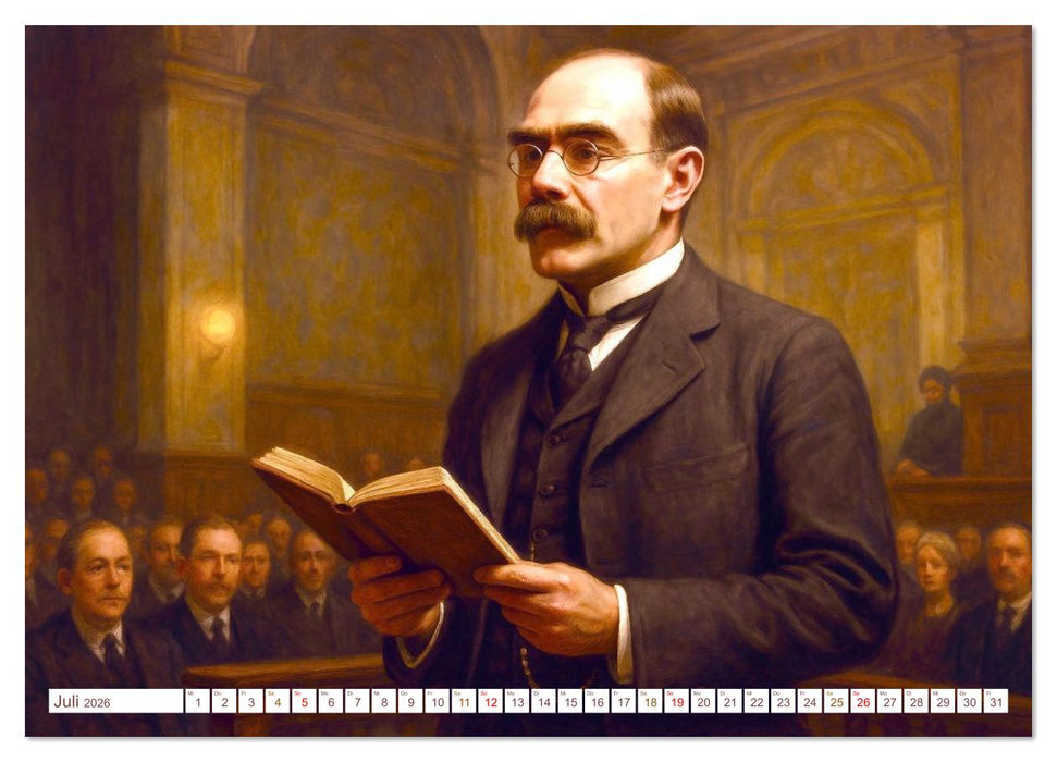 Rudyard Kipling (CALVENDO Premium Wandkalender 2026)
