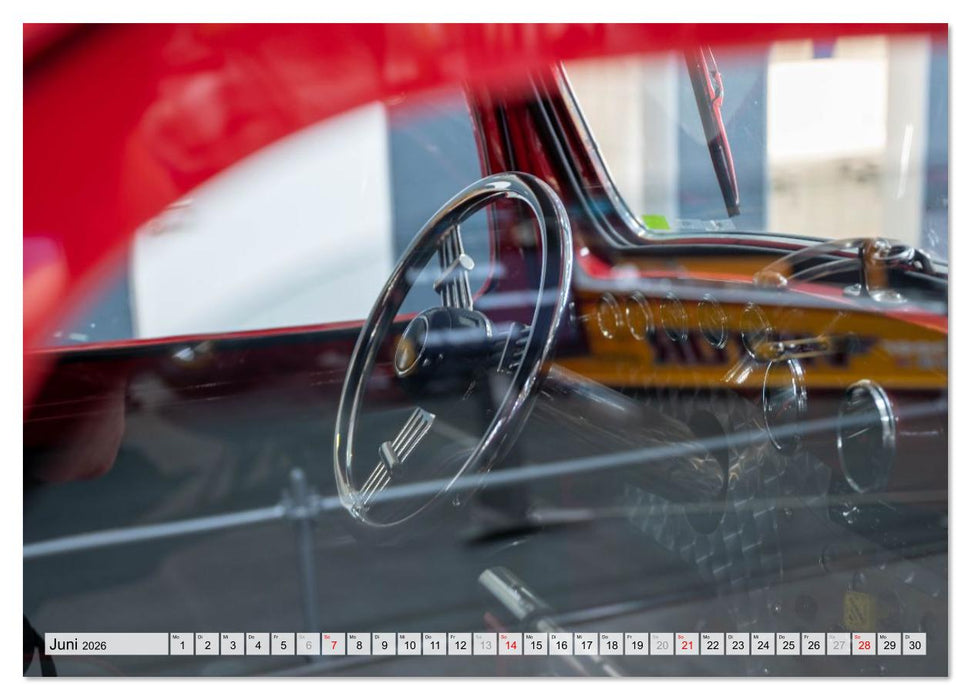 Einsteigen, bitte! - Innenansichten automobiler Ikonen (CALVENDO Wandkalender 2026)