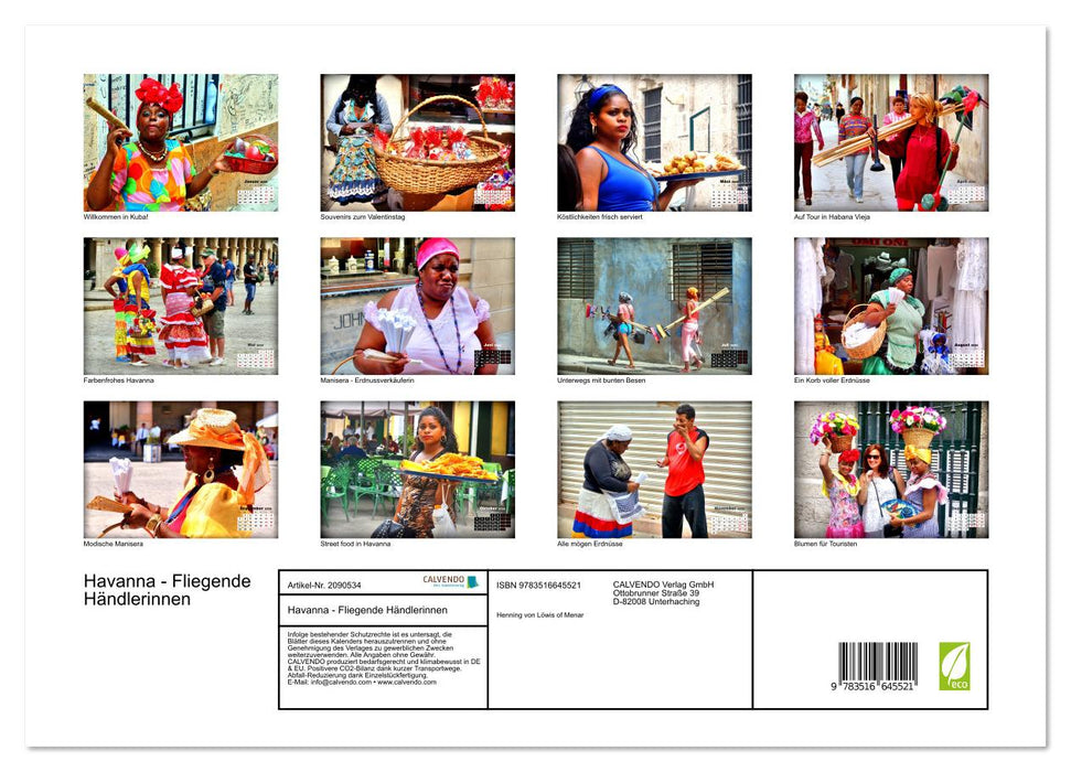 Havanna - Fliegende Händlerinnen (CALVENDO Premium Wandkalender 2026)