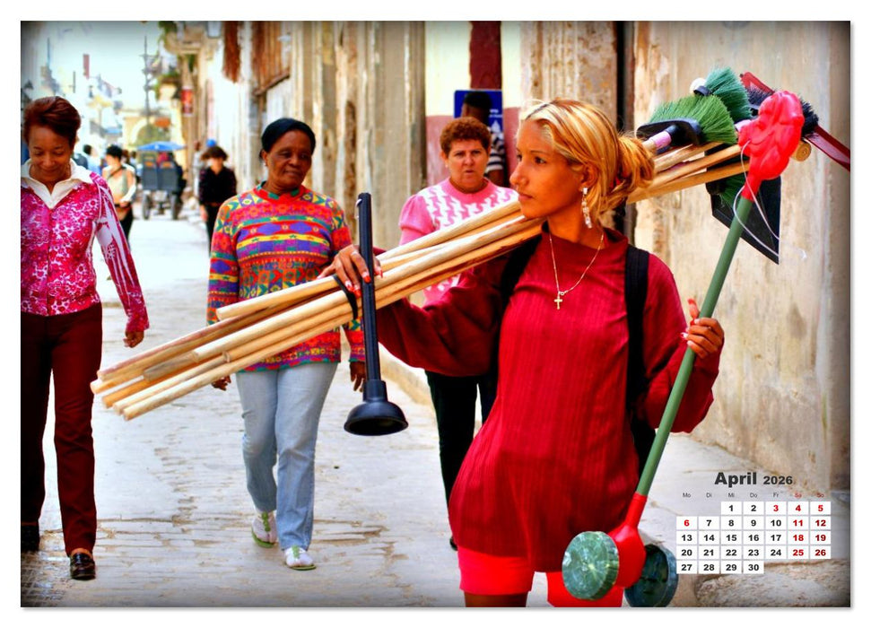 Havanna - Fliegende Händlerinnen (CALVENDO Premium Wandkalender 2026)