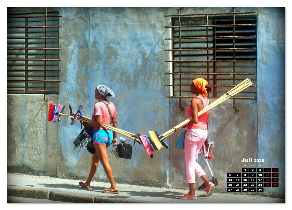 Havanna - Fliegende Händlerinnen (CALVENDO Premium Wandkalender 2026)