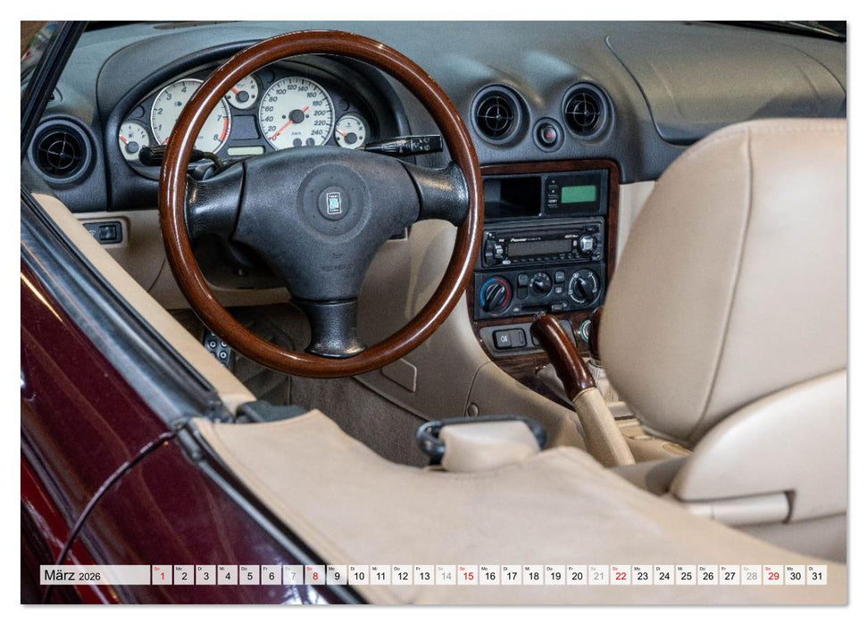 Einsteigen, bitte! - Innenansichten automobiler Ikonen (CALVENDO Premium Wandkalender 2026)