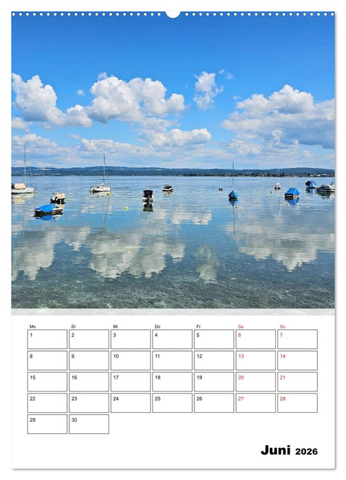 Bodenseeradweg - Auf dem Bodensee durch 3 Länder (CALVENDO Wandkalender 2026)