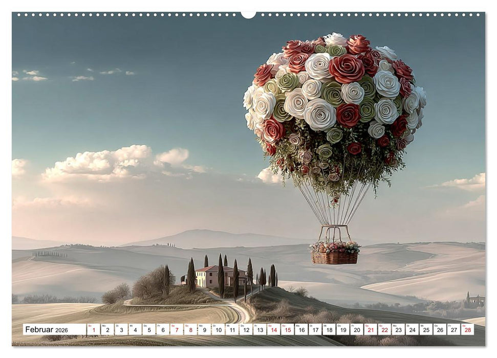 Himmelsmagie in Ballonfarben (CALVENDO Wandkalender 2026)
