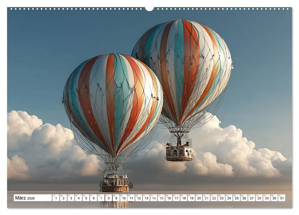 Himmelsmagie in Ballonfarben (CALVENDO Wandkalender 2026)