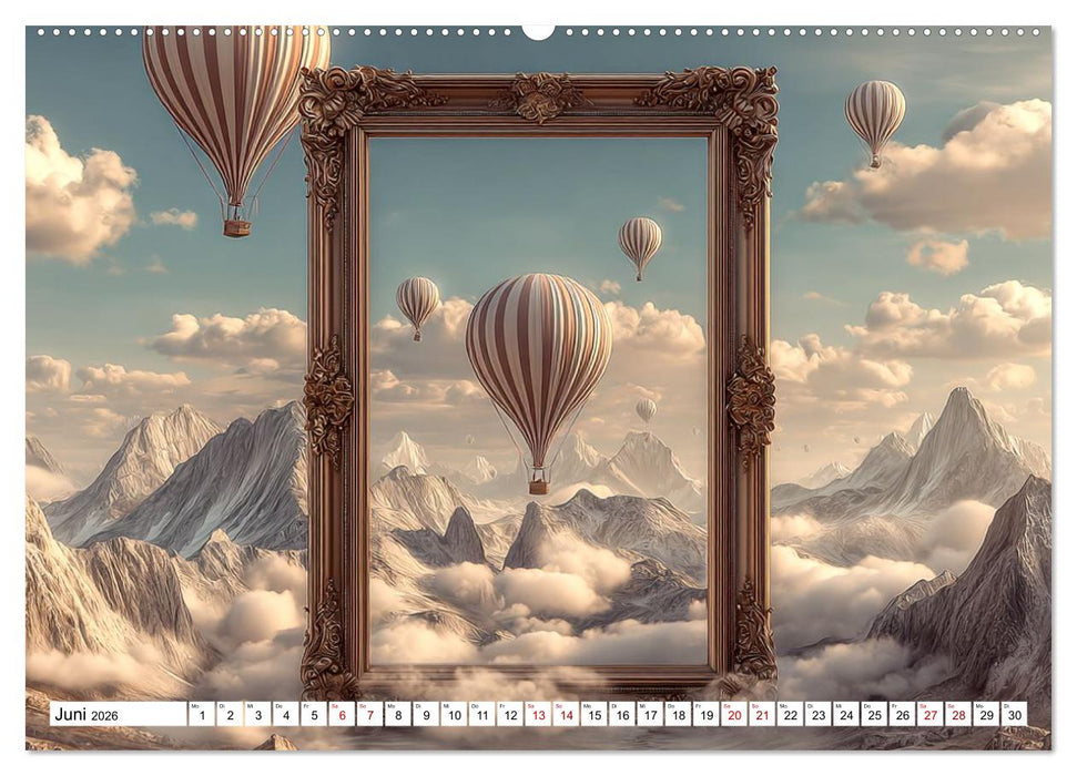 Himmelsmagie in Ballonfarben (CALVENDO Wandkalender 2026)
